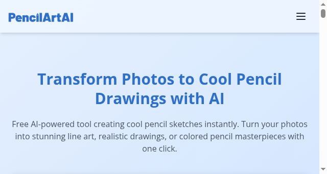 Screenshot of pencilartai.com