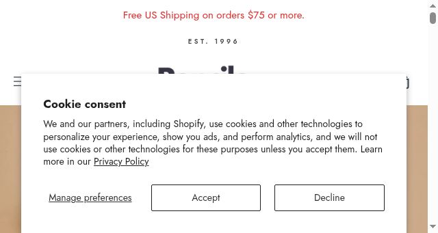 Screenshot of pencils.com