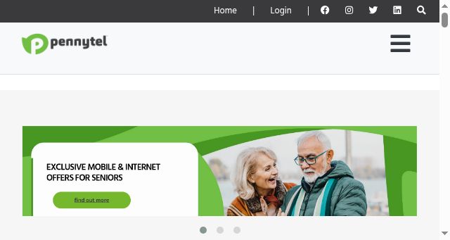 Screenshot of pennytel.com.au