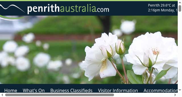 Screenshot of penrithaustralia.com.au