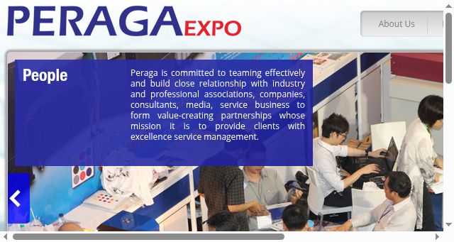 Screenshot of peragaexpo.com