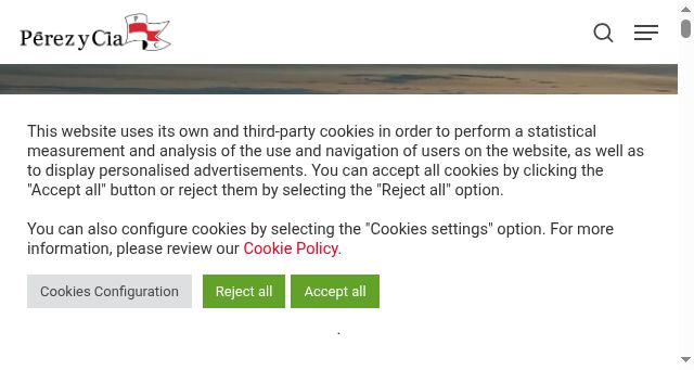 Screenshot of perezycia.com