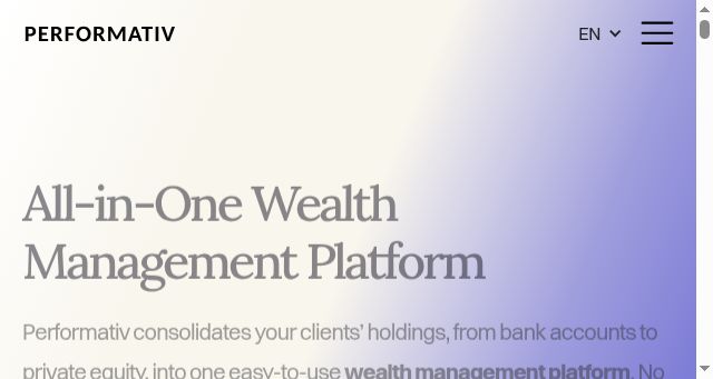 Screenshot of performativ.com