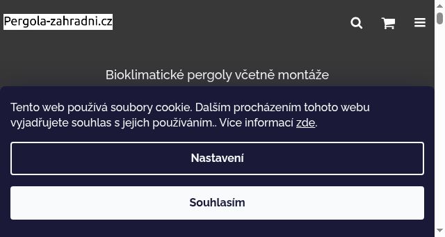 Screenshot of pergola-zahradni.cz
