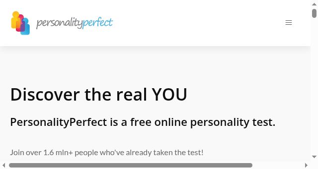 Screenshot of personalityperfect.com