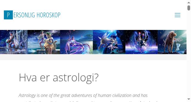 Screenshot of personlighoroskop.com