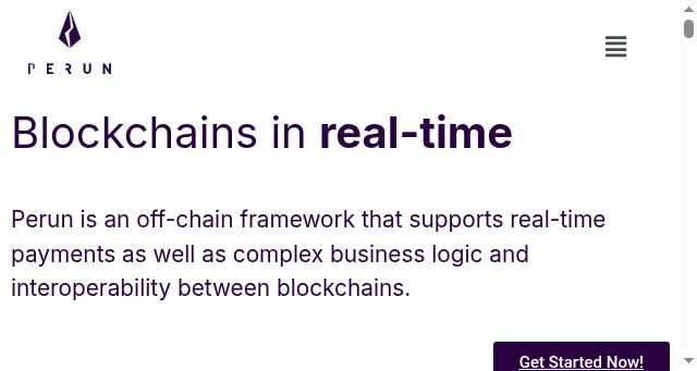 Screenshot of perun.network