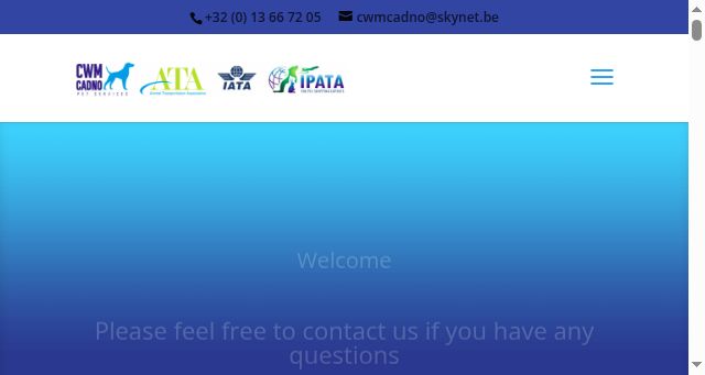 Screenshot of pet-travel.eu