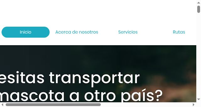 Screenshot of petair.com.mx