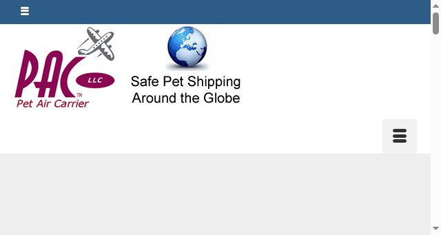 Screenshot of petaircarrier.com