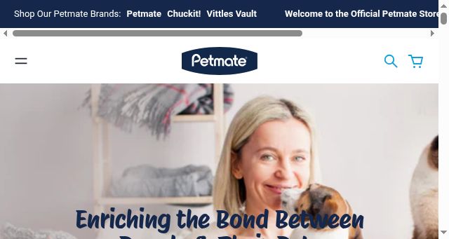 Screenshot of petmate.com