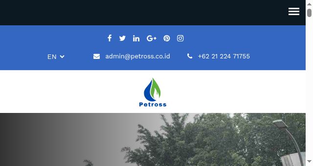 Screenshot of petross.co.id
