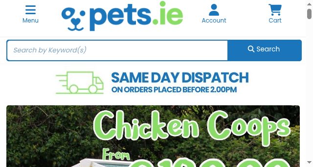 Screenshot of pets.ie
