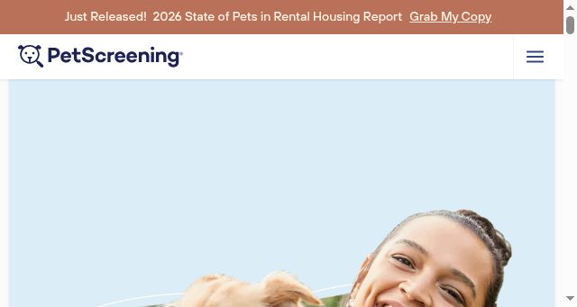 Screenshot of petscreening.com