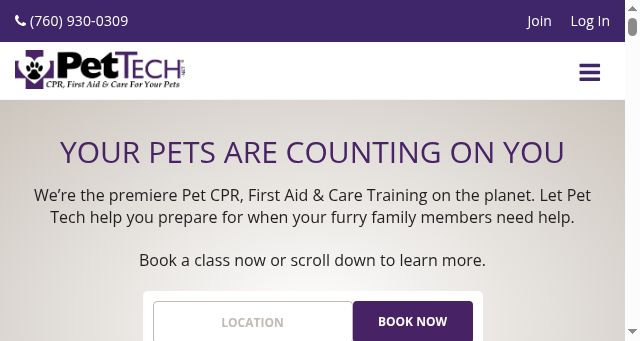 Screenshot of pettech.net