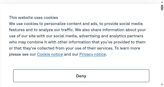 Screenshot of pexip.com