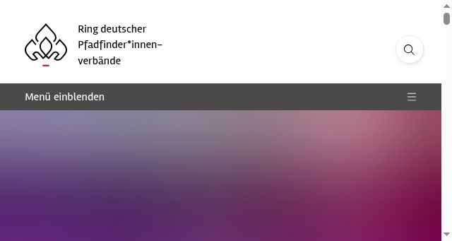 Screenshot of pfadfinden-in-deutschland.de