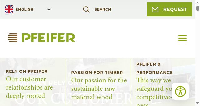 Screenshot of pfeifergroup.com