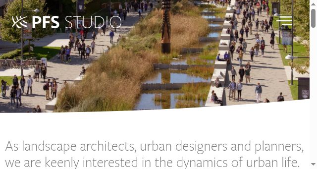 Screenshot of pfsstudio.com