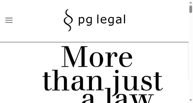 Screenshot of pglegal.it