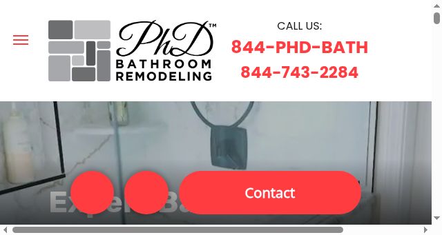 Screenshot of phdbathroomremodeling.com