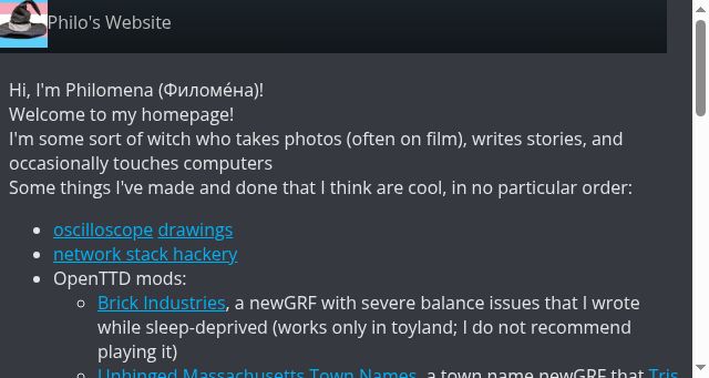 Screenshot of philo.gay