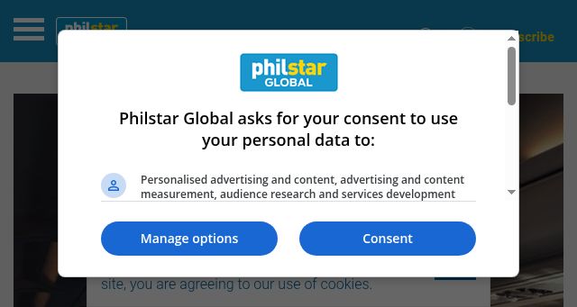 Screenshot of philstar.com
