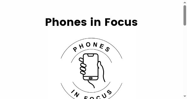 Screenshot of phonesinfocus.org