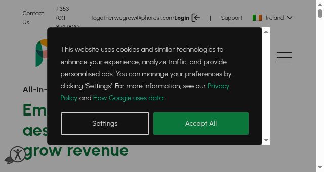 Screenshot of phorest.com