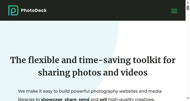 Screenshot of photodeck.com