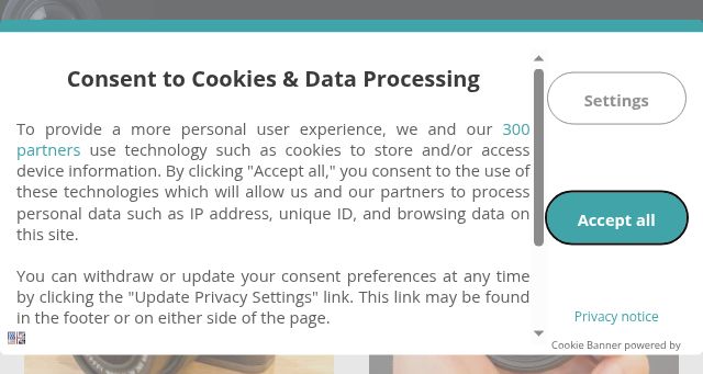 Screenshot of photographyblog.com