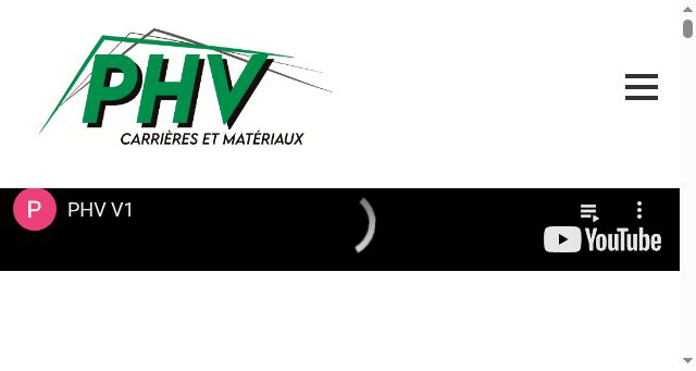 Screenshot of phv-carrieresetmateriaux.fr