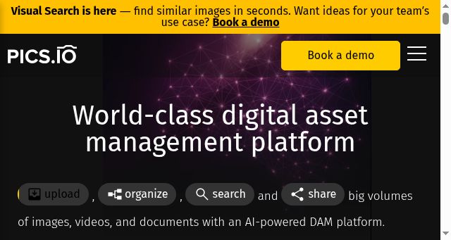 Screenshot of pics.io