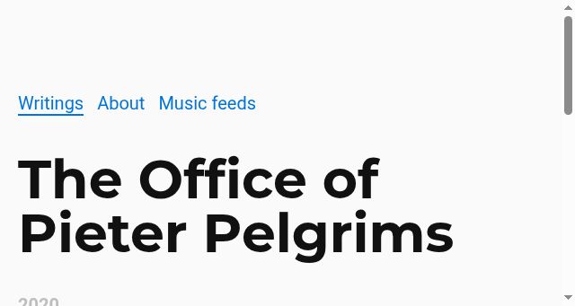 Screenshot of pieterpelgrims.com