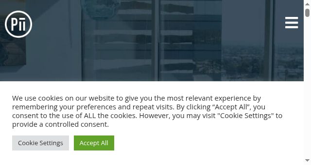 Screenshot of piidigital.co.za