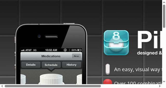 Screenshot of pillboxie.com