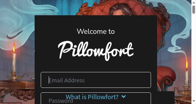Screenshot of pillowfort.social