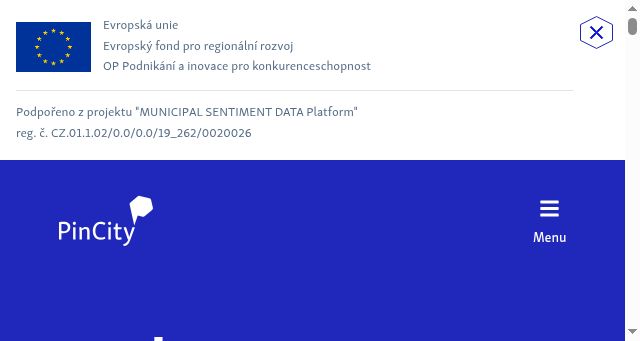 Screenshot of pincity.cz