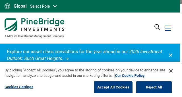 Screenshot of pinebridge.com