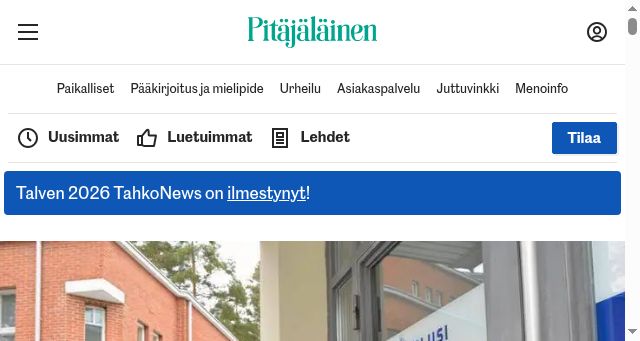 Screenshot of pitajalainen.fi