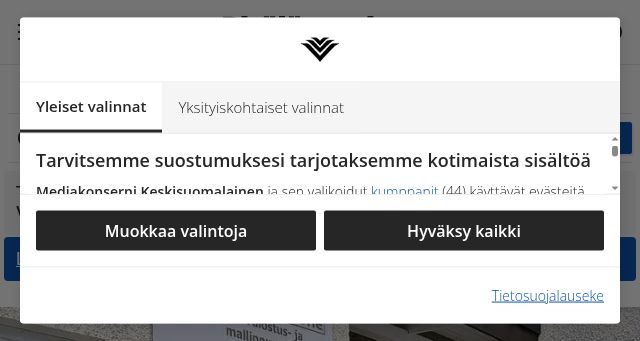 Screenshot of pitajanuutiset.fi