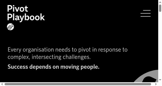 Screenshot of pivotplaybook.au