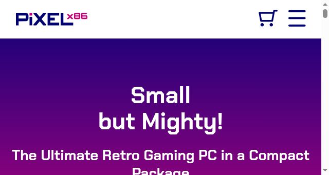 Screenshot of pixelx86.com