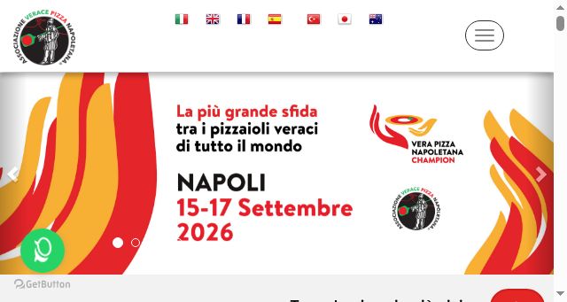 Screenshot of pizzanapoletana.org