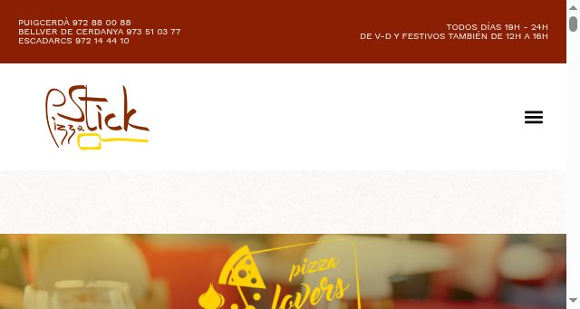 Screenshot of pizzastick.es