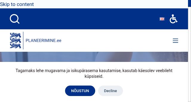 Screenshot of planeerimine.ee