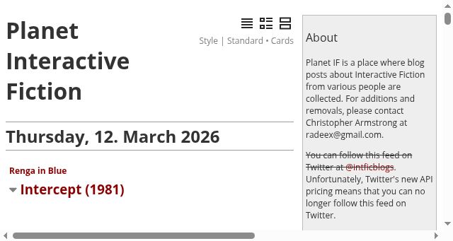 Screenshot of planet-if.com