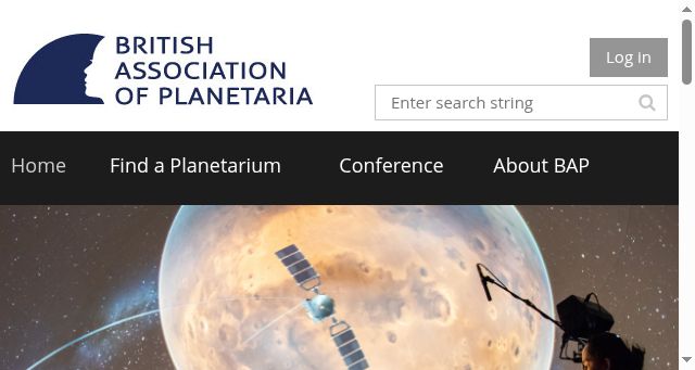 Screenshot of planetaria.org.uk