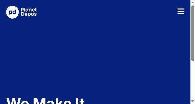 Screenshot of planetdepos.com