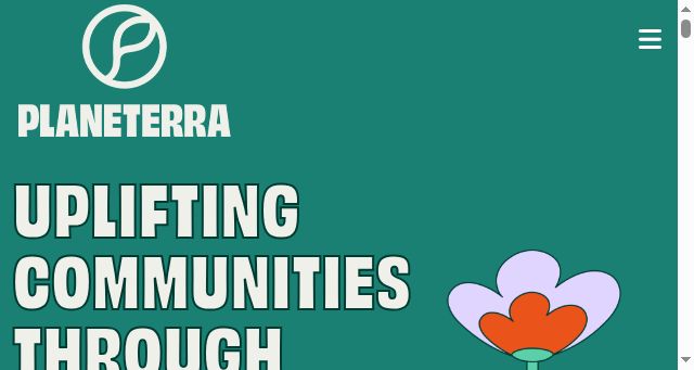 Screenshot of planeterra.org